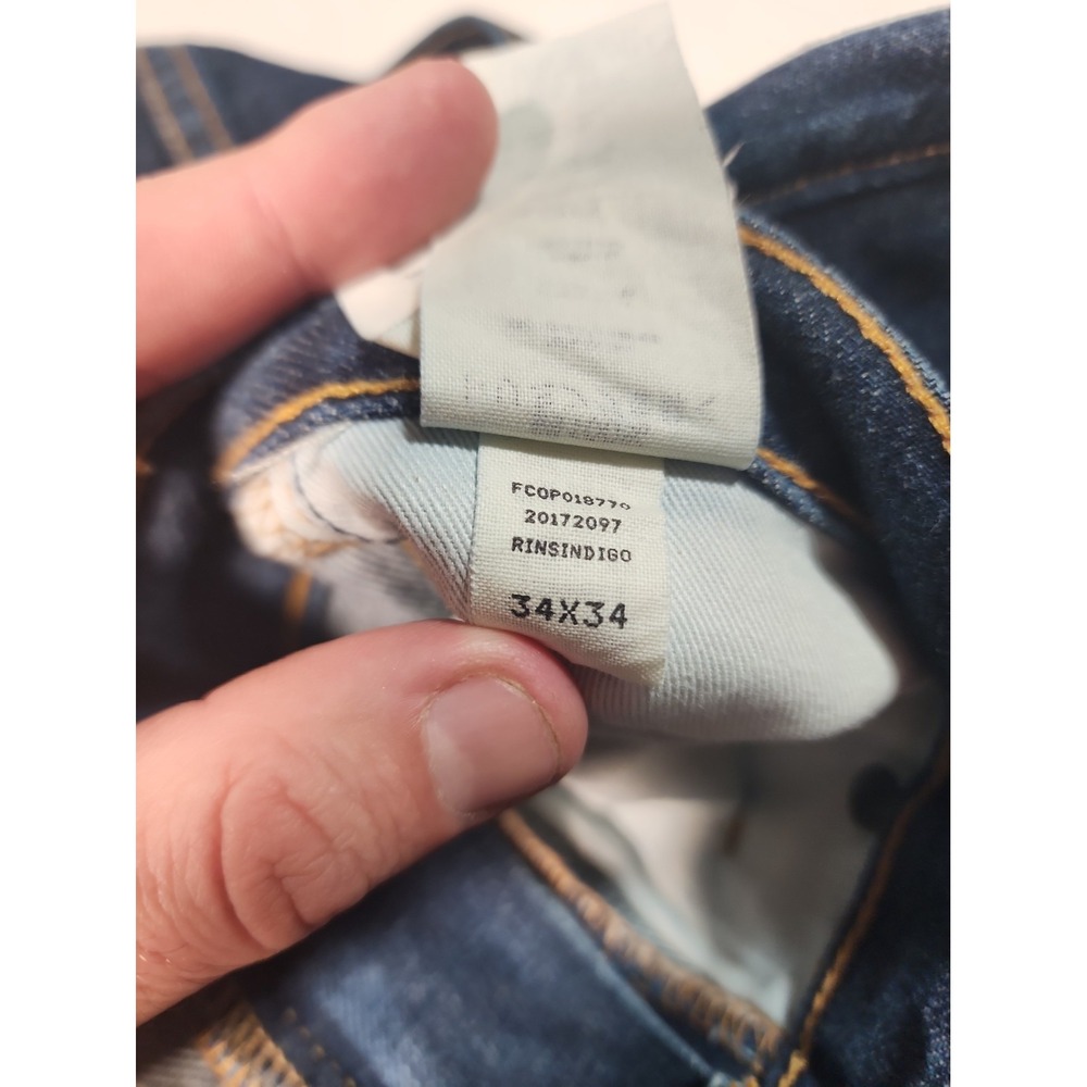Filson Mens Rail Splitter Jeans 34x34 Straight Leg Made In USA Denim 20172097 - Picture 11 of 15